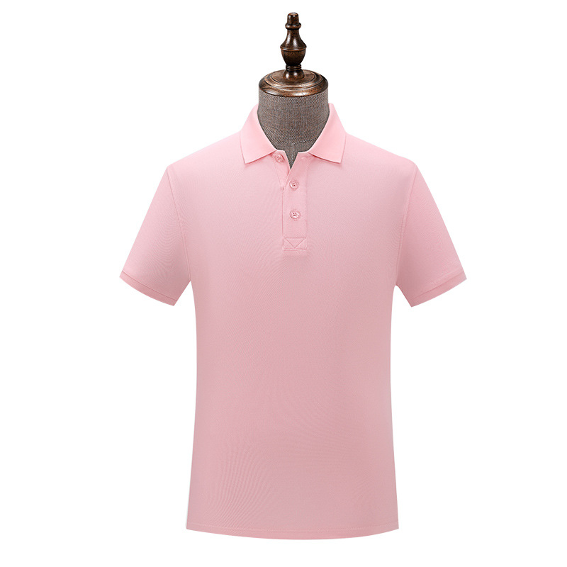 210g transpirable sin encogimiento no se desvanece color sólido solapa manga corta ropa de trabajo cultural publicidad camisa camiseta logotipo personalizado