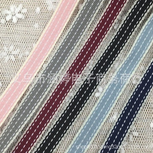 1cm厘米跳线鞋服装辅料饰品diy配件材料发夹彩带牛仔布织带丝带