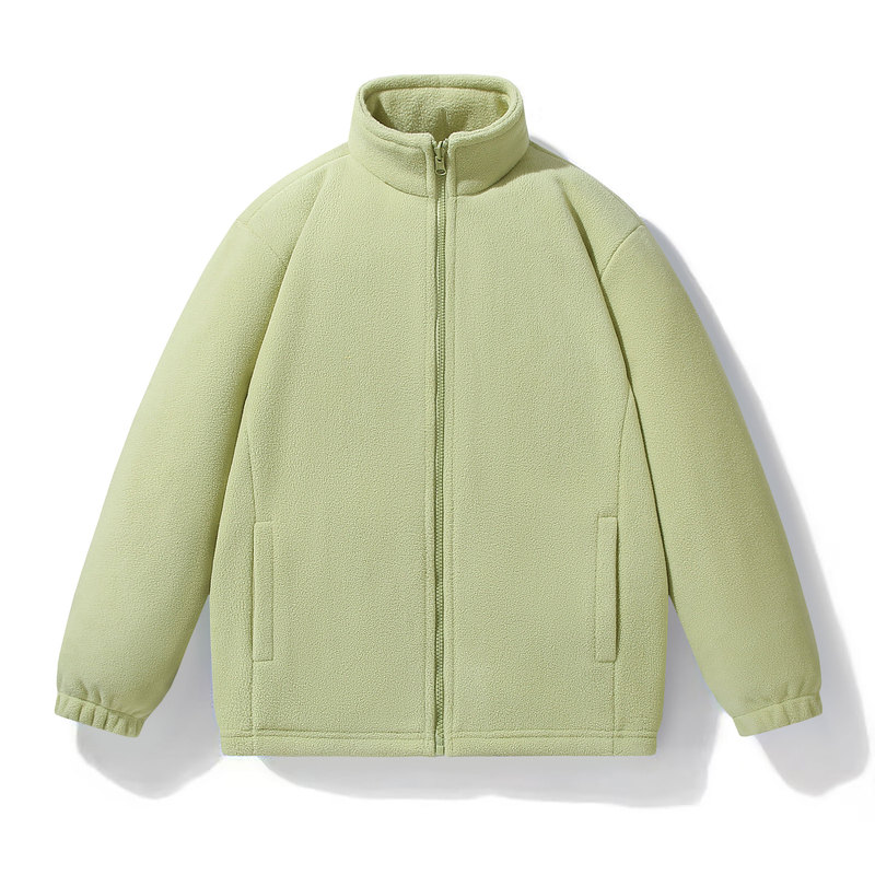 Autumn and Winter Polar Fleece Jacket for Couples, Double-Sided Velvet Jacket, Thickeneded Inner Lining, Warm Stand-Up Collar Fleece Jacket, Mountaineering Jacket for Women