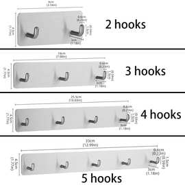 排钩 跨境专供不锈钢衣钩粘钩免钉Clothes Hook挂衣钩衣帽钩 挂钩