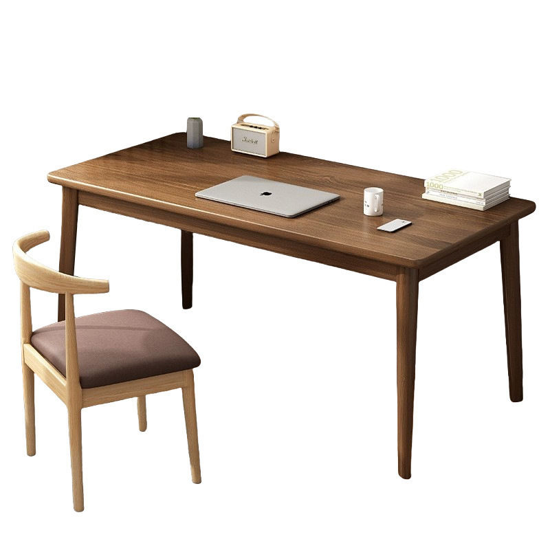 Escritorio Hogar Estudiante Escritorio de estudio Escritura Escritorio simple Casa de alquiler Pierna de madera maciza Dormitorio Escritorio de computadora de escritorio de trabajo