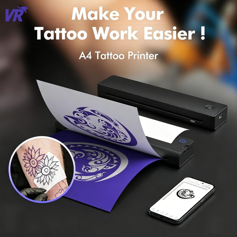 Thermal tattoo printer factory direct sales, OEM customization, printing line art tattoo transfer machine A55, exclusively for cross-border markets