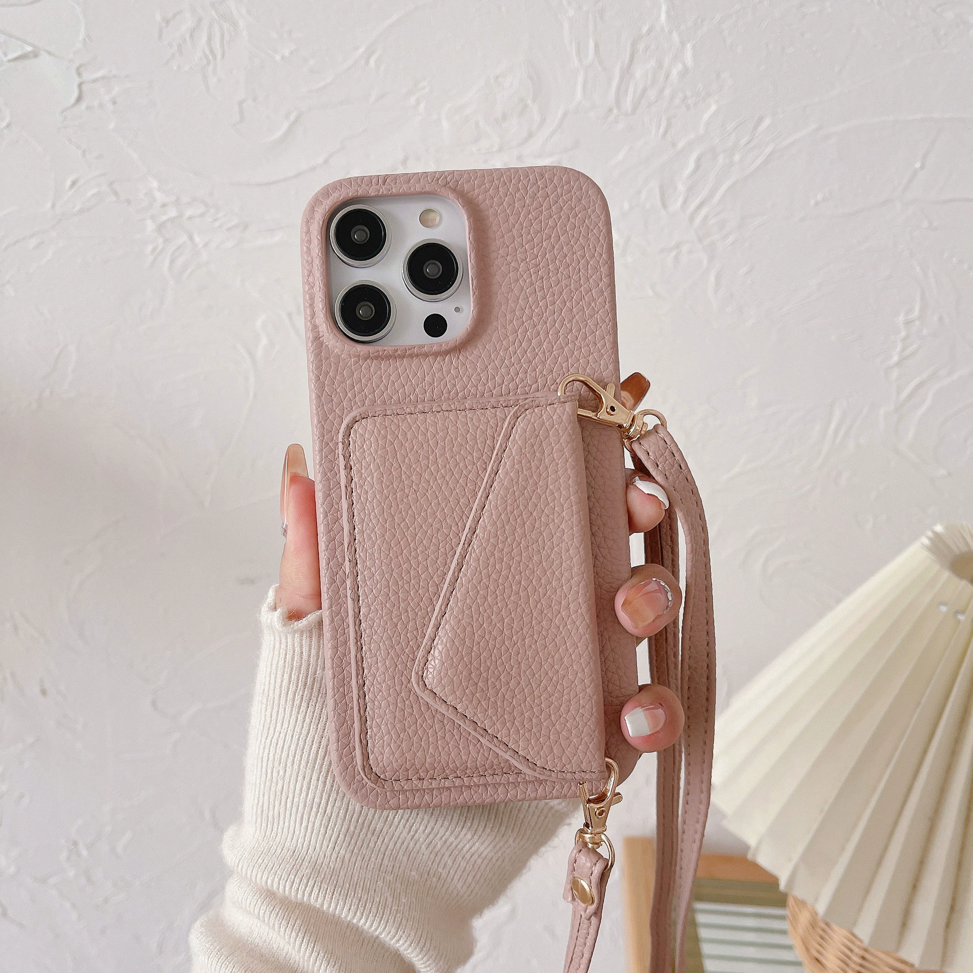 Apple, совместимый чехол для телефона pro, iphone15, держатель карт, плечевая сумка