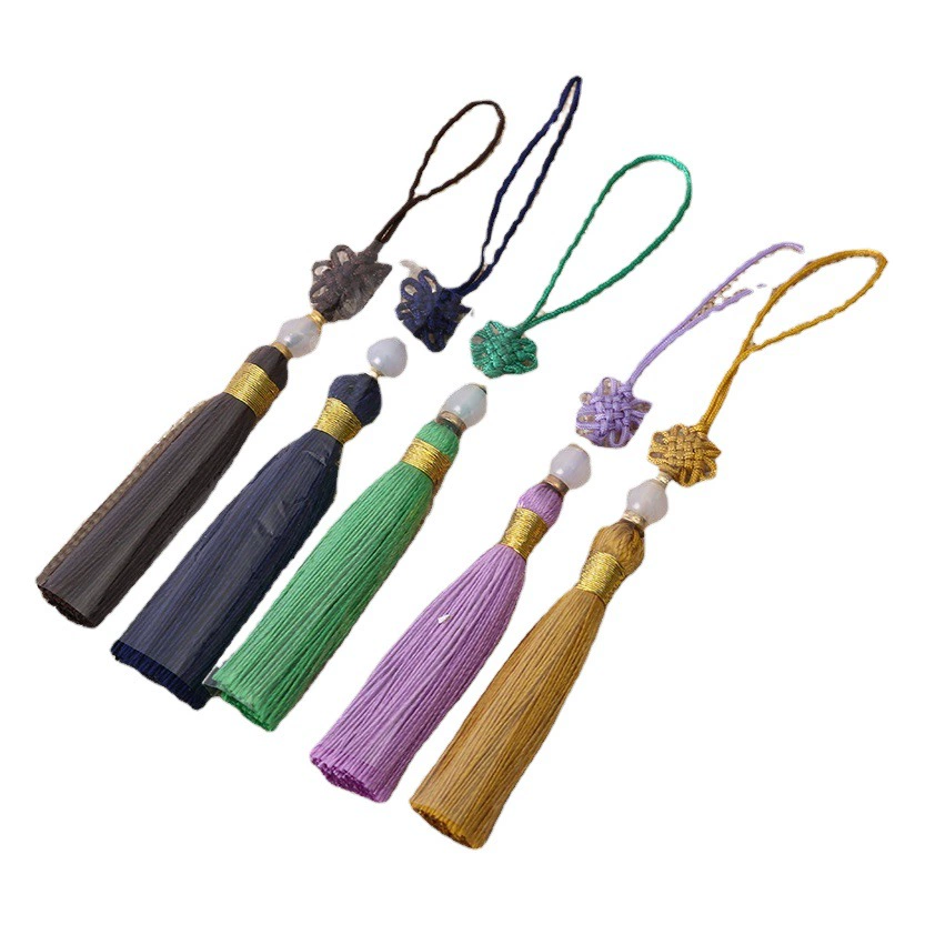 Подвеска с китайским узлом в наличии, 22 цвета, маленькая кисточка, USB-флешка с кисточкой, кисточка для чехла для телефона, маленькая подвеска, аксессуар для закладок, кисточка.