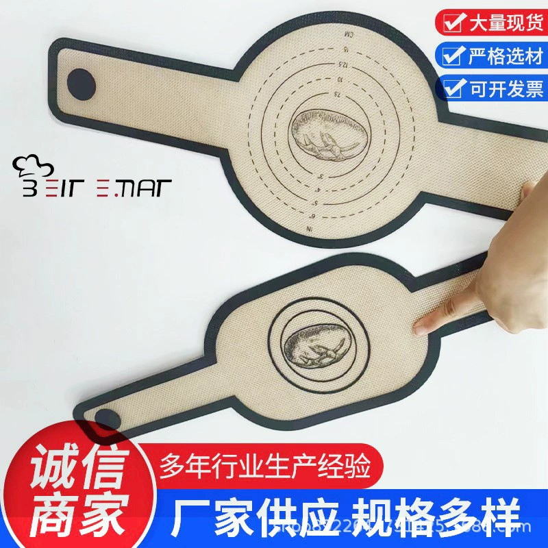 Прямые волосы 0,7 мм круглый фон овальный нижние наборы серый силиконовый длинный ручка коврик анти-ожогов легко получить хлеб для передачи коврик