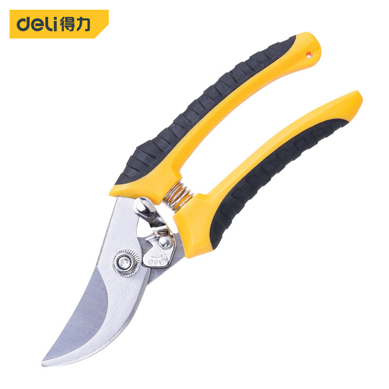 得力工具弯嘴果枝剪盆景园林修整剪8寸DL2789篱笆剪DL2789D