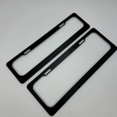 Black Aluminum Alloy License Plate Frames, License plate holder/license plate holder