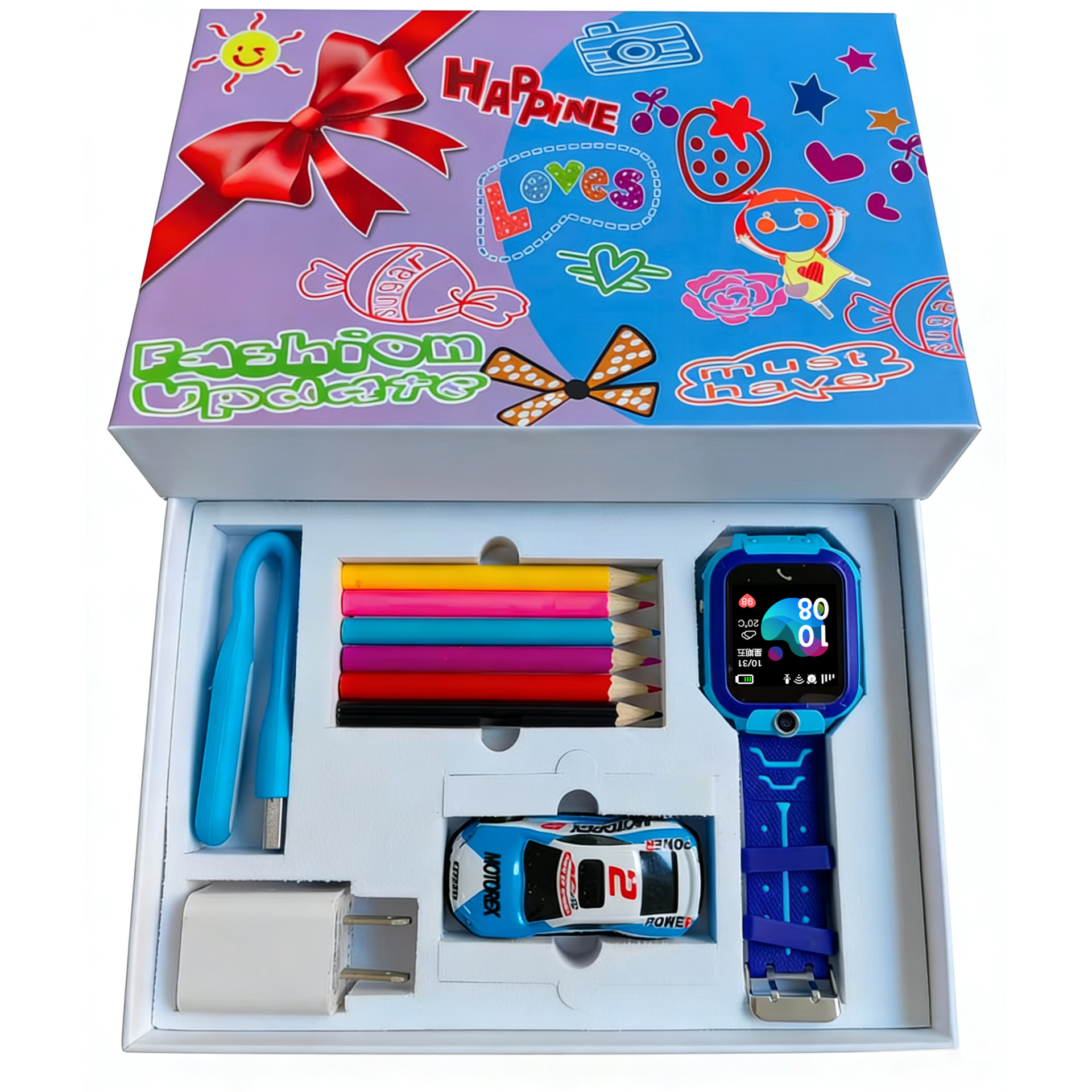 (Cross-border trading), gift box, blue set