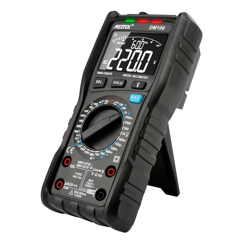 Maxtec DM100 Высокоскоростной мультиметр Цифровой дисплей Многофункциональный антигоревший электронный ремонт Электрик ремонт Универсальный метр