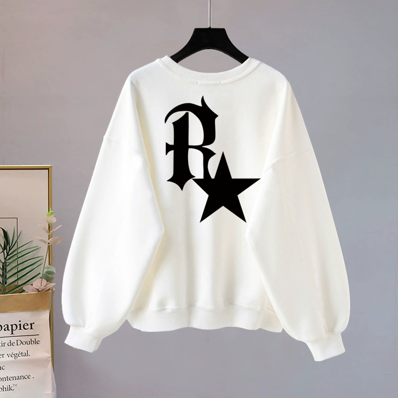 Свитер оптом с фабрики женский весна и осень 2023 Осень Новая мода иностранный стиль на флисовой подкладке толстый студенческий зимний топ