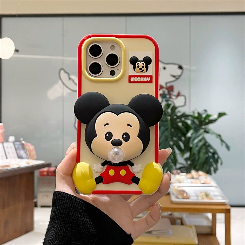 Apple, силиконовый чехол для телефона, iphone15, совместимые пузырьки, защитный чехол, 16promax, японский и корейский