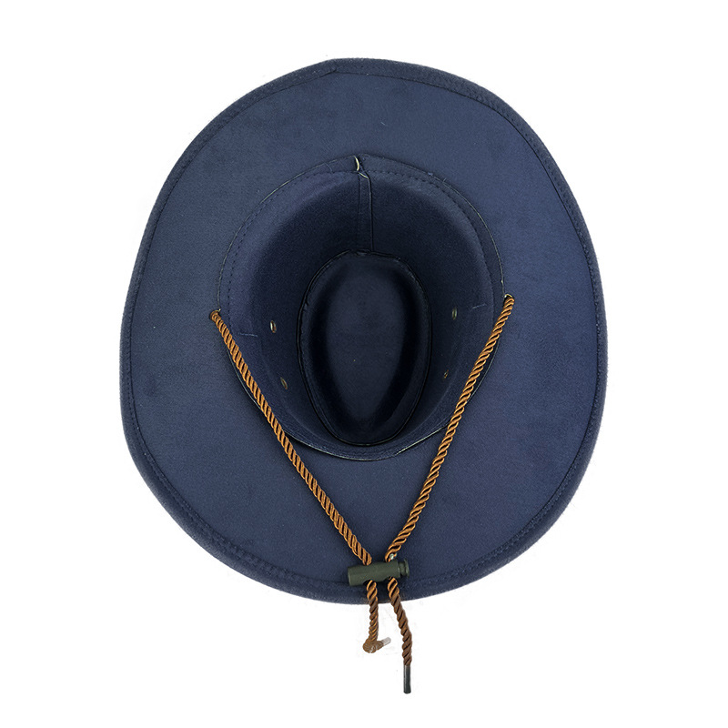 Solid Color Pattern Summer Season Unisex Gender Retro Style Unisex Retro Solid Color Cowboy Hat