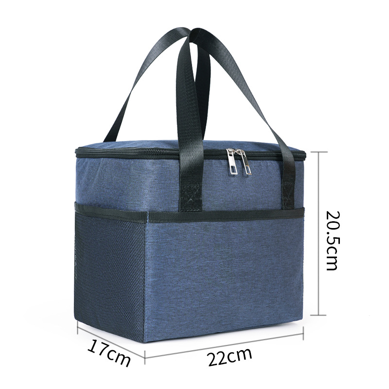 Bolsa de almuerzo portátil simple, bolsa de almuerzo, bolsa de aislamiento térmico, bolsa de picnic al aire libre para el trabajo y la escuela, bolsa de alimentos frescos, bolsa de hielo, bolsa de bento