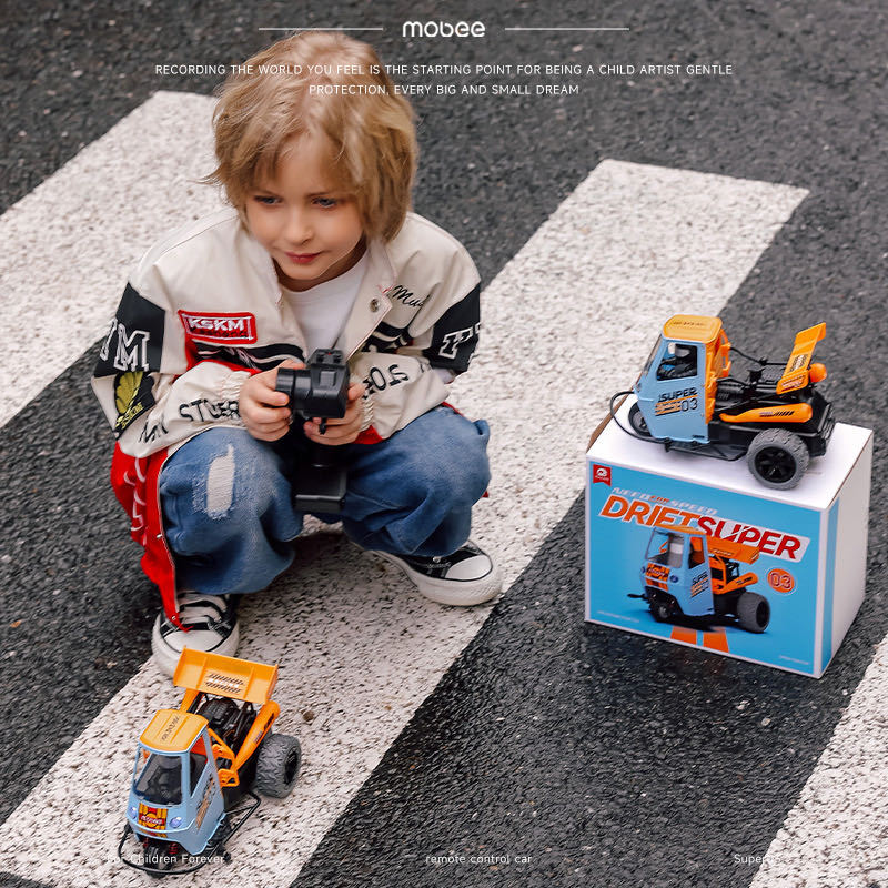 (2개) 모비 원격 제어 자동차 F024B11 세발 자전거 어린이 장난감 자동차 드리프트 자동차 소년 생일 선물