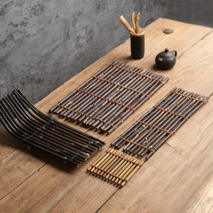 Japanese Material Plate Decoration Sashimi Bamboo Row Bamboo Fence Japanese Barbecue Platter Decorations Seafood Posture Props
