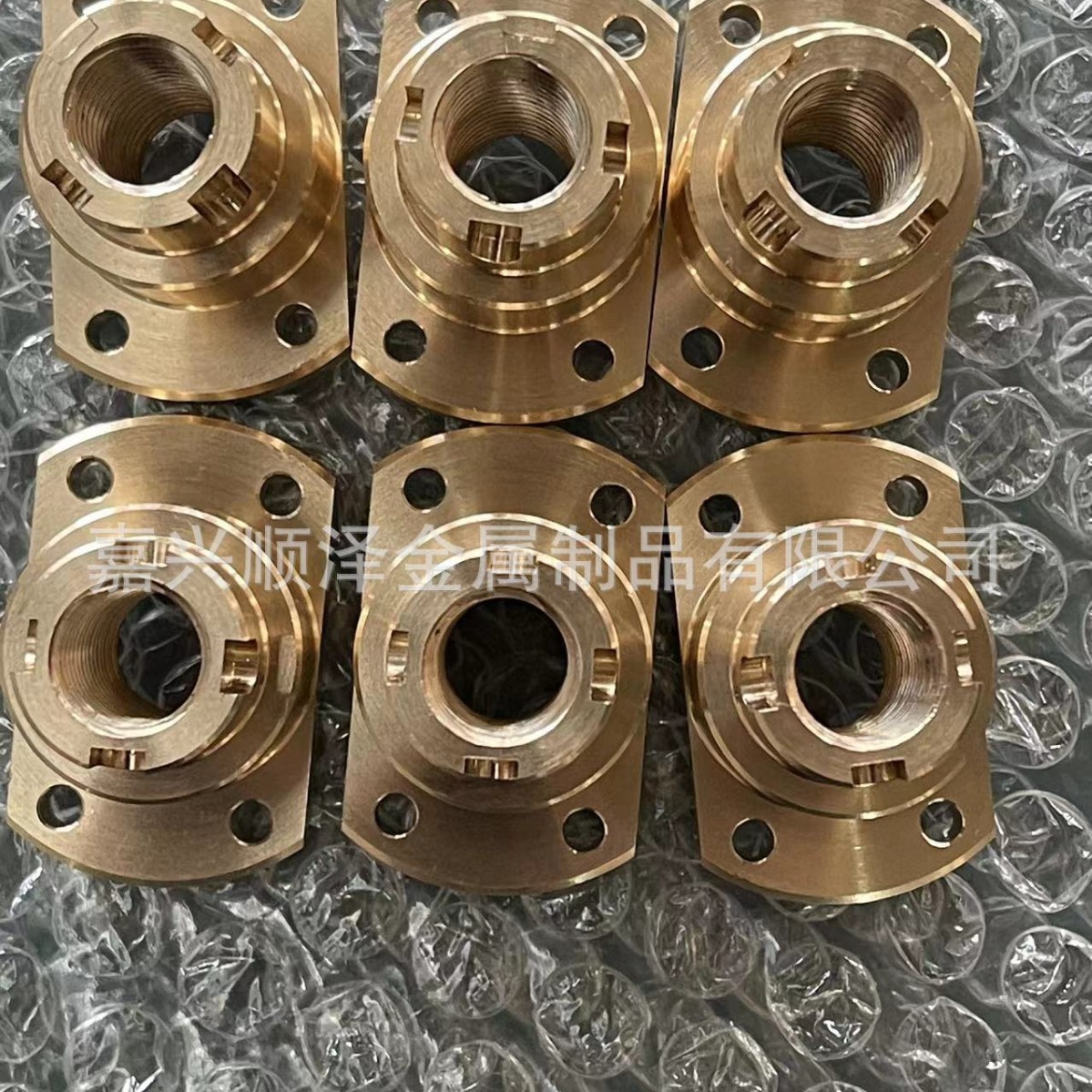 T10法兰螺母，材质铜，导程2/4/6/8/10/12不经处理黄铜