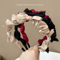 超仙韓國蝴蝶結髮箍女春夏甜美髮飾日常小清新布藝頭箍髮夾發圈