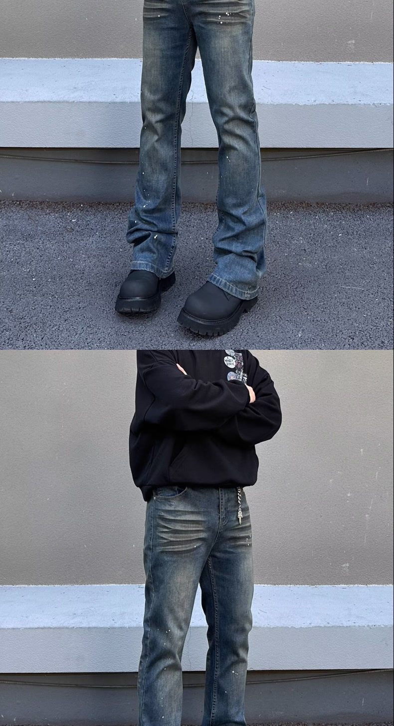 New Spring/Autumn High Quality Stretch Men's Jeans Straight Leg Slim Fit Retro Versatile Fashion Jeans_mkmklike.com