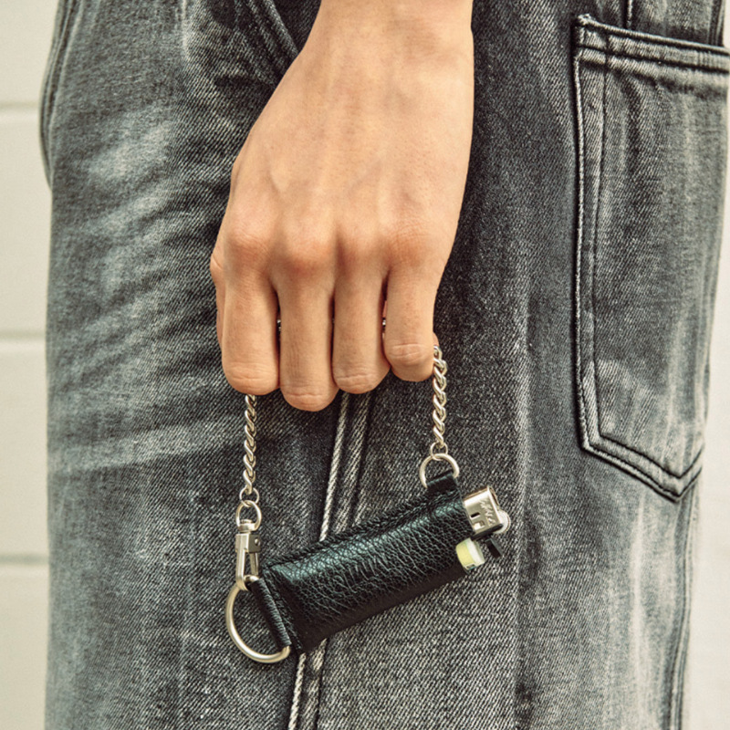 pu皮打火机皮套袋链条手提打火机收纳袋点烟器具保护套便携钥匙扣