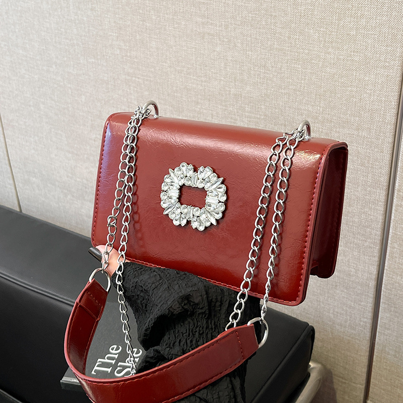 Bolso de moda de otoño 2024 nuevo estilo simple bolso de moda de mujer retro bolso de hombro de diamantes brillantes bolso de mochila