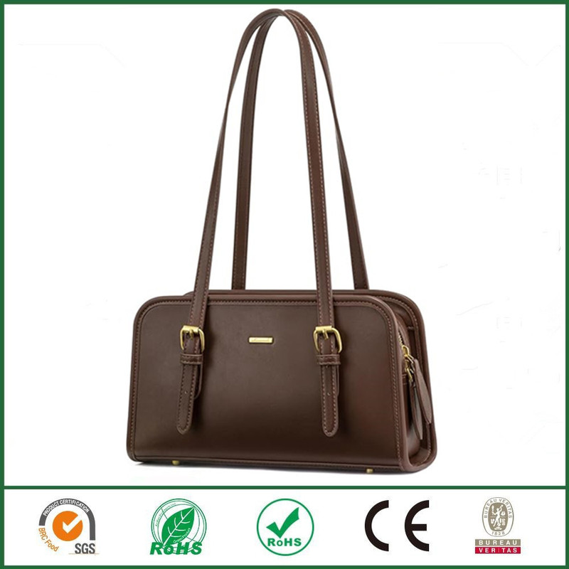 High-quality vegan leather zippered shoulder bag for women, fashionable small handbag, mini vintage hobo clutch tote bag High-quality vegan leather zippered shoulder bag for women, fashionable small handbag, mini vintage hobo clutch tote bag