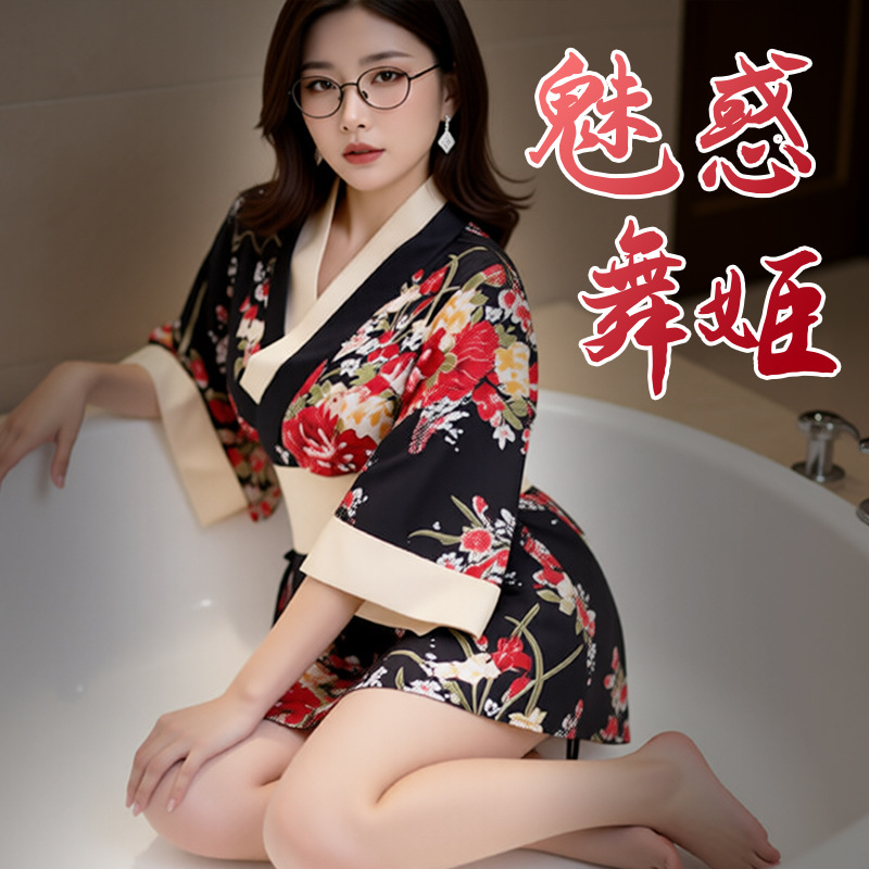 宝豆熊新款情趣内衣女日式和服游戏情趣制服诱惑套装性感战袍套装