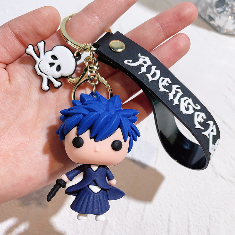 死神キーホルダー黒崎一護ルキア青染めコミックコンフェクションキーホルダー卸売人形小さなペンダント小さなギフト|undefined