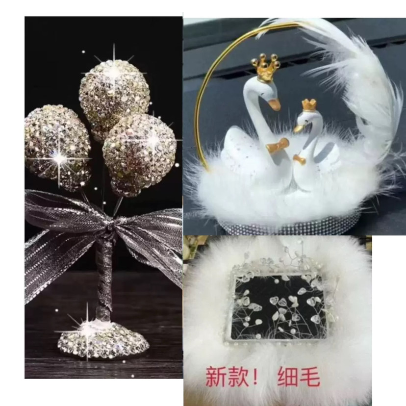 Artículo creativo de la chica del mar adornos de automóviles perfume encantador ángel perfume de automóvil perla base de diamante perfumado perdurable
