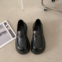 春秋乐福鞋女20258新厚底松糕鞋jk英伦风小皮鞋一脚蹬女鞋鞋子高