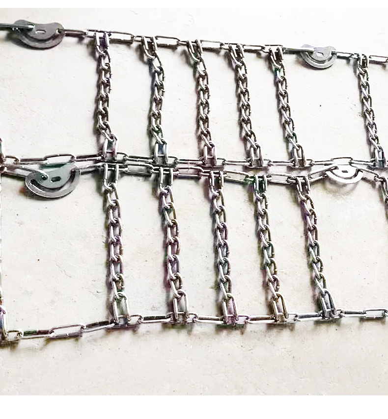 Truck Tire Anti-Skid Chains, Agricultural Tractor Anti-Skid Chains, Thickened and Reinforced Manganese Steel Chains for Ice, Snow, and Mud, Wear-Resistant Chains