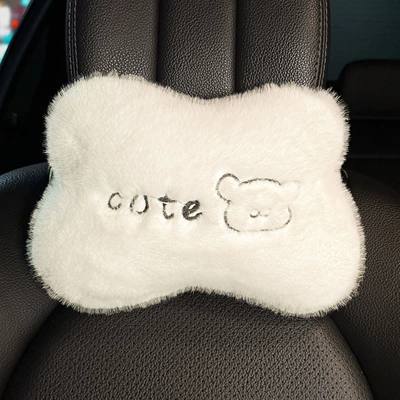 High-End Rear Single-Piece Seat Cover – Seat cushion, seat cover - bear-plush-headrest