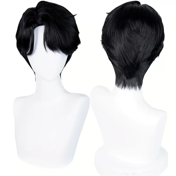 Devil Boy Group Qin Yu Black Short Hair Cross-Border Kpop Demon Hunting Girl Group Shaka Boy Qin Yu Cosplay