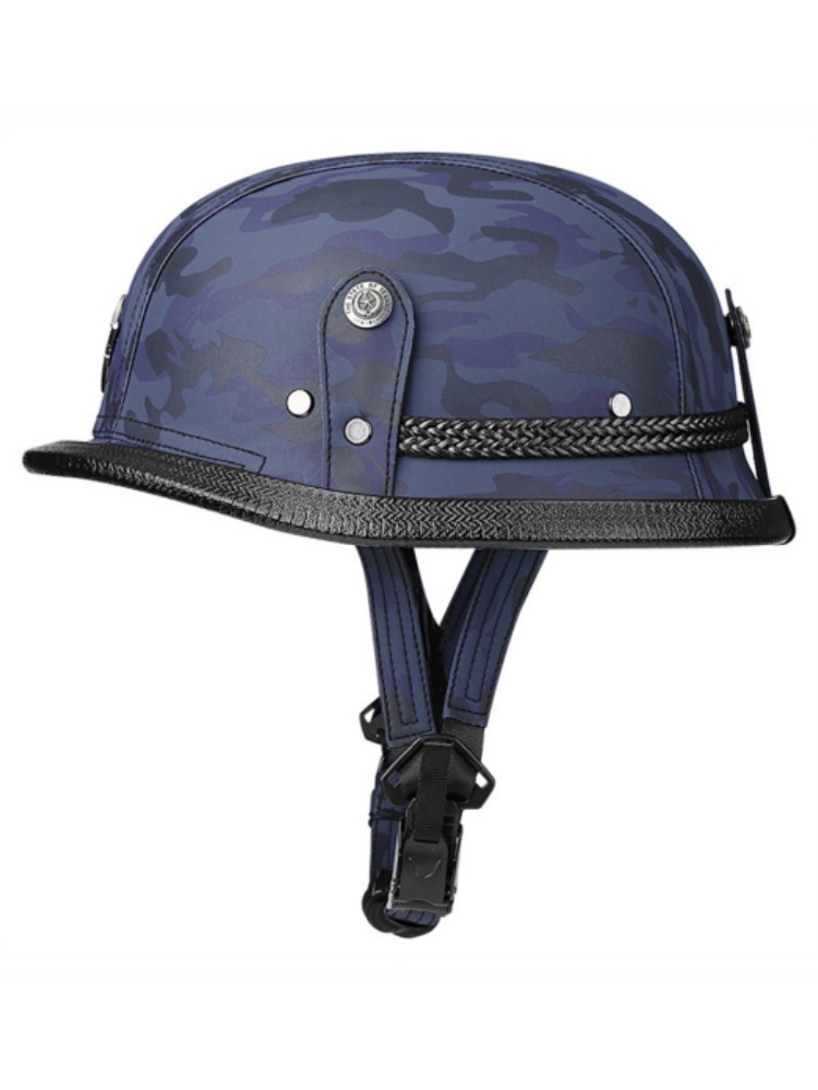 Bld Cross-Border Supply of Electric Vehicle Motorcycle Helmets Lightweight Helmets Unisex Retro Cruise Helmets