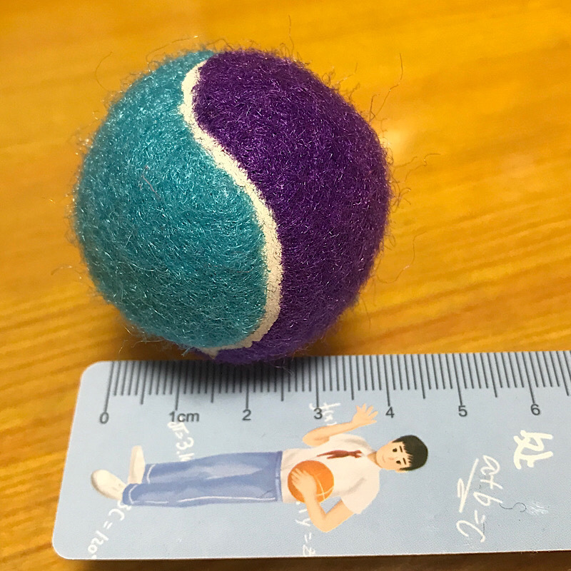 4CM 보라색과 파란색 테니스 공 싱글