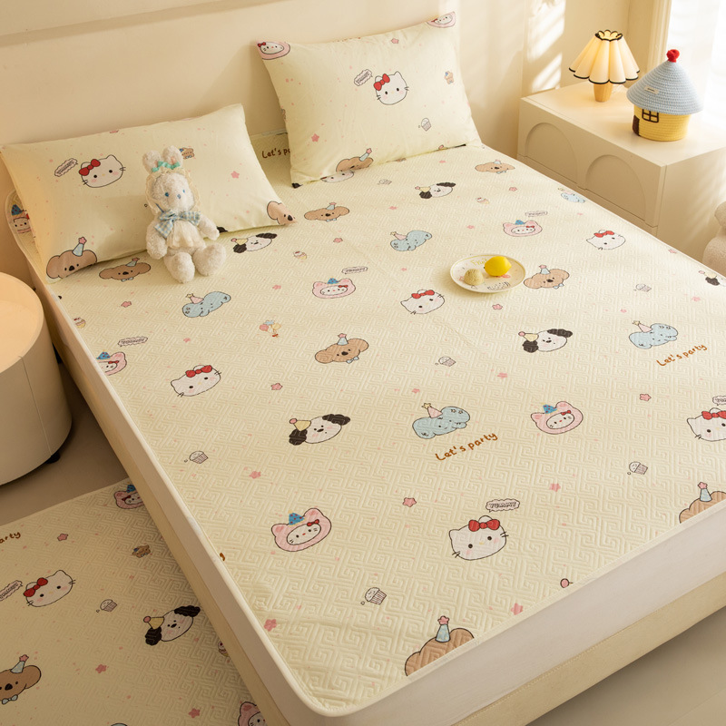 Pure Cotton, Skin-Friendly, Waterproof Single Mattress, Soft Cushion, Diaper Pad, Aunt Pad, Nursing Pad, Quilt, Machine Washable Bedding