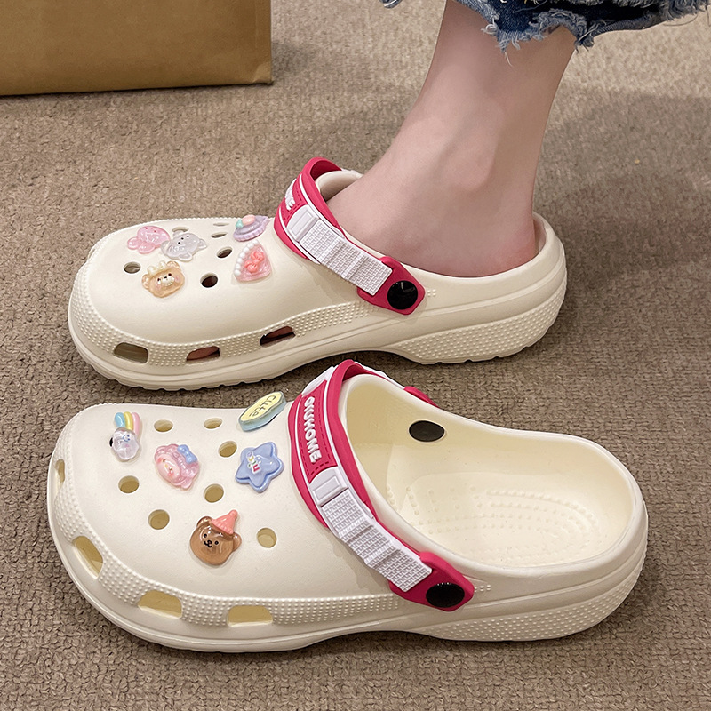 Lidani のうんちを踏んでいるような子供用下駄、男の子用 2025 年夏の新しいスタイルの女の子用滑り止めつま先サンダル|undefined