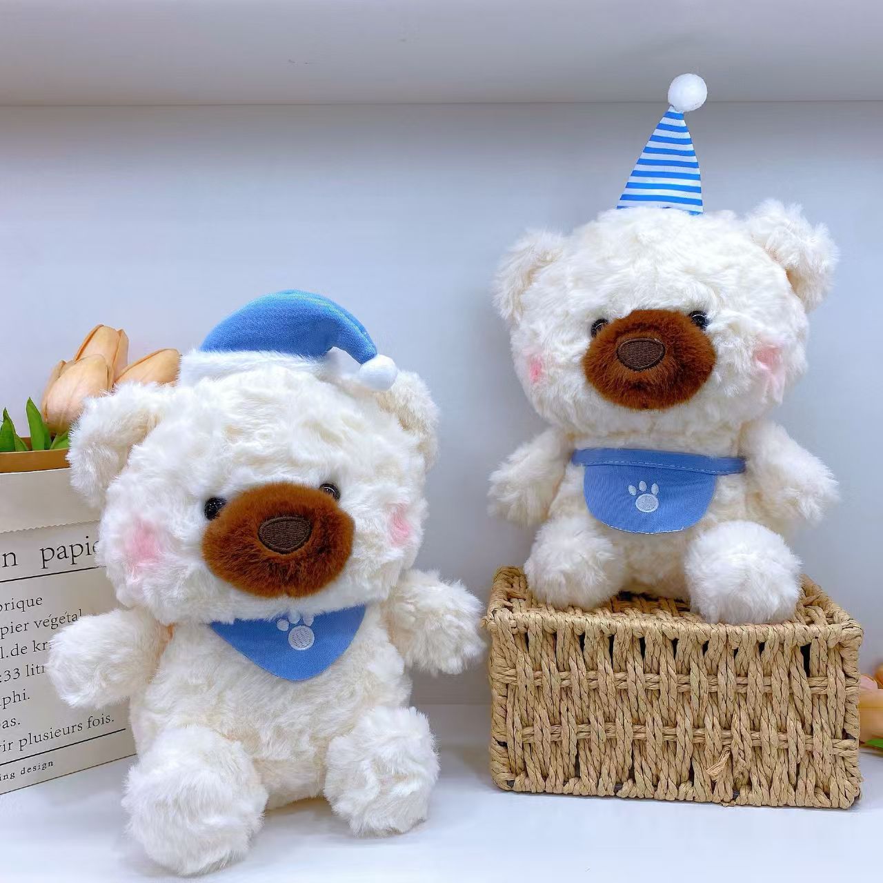 Nueva máquina de agarre, máquina de garras, muñeca, juguete de peluche de ocho pulgadas, lanzamiento de boda, logotipo impreso, evento de empuje, regalo