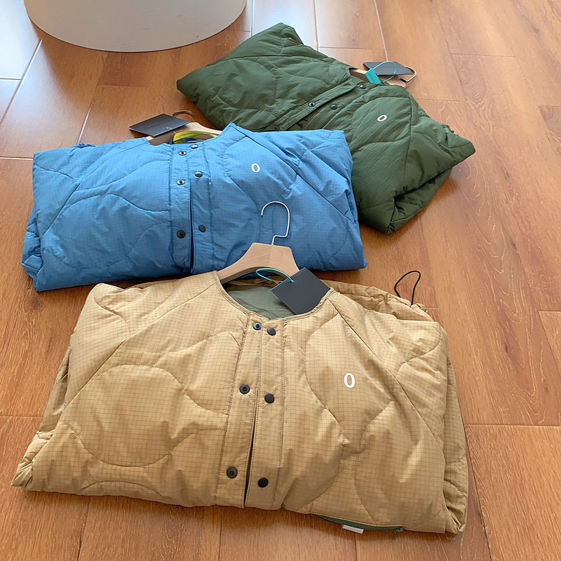 90 White Duck down Japanese Style Style! Retro Couple Style Windproof and Waterproof Couple Sports Casual Round Neck down Jacket