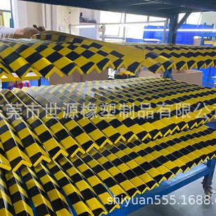 PU anti-collision strip square U-shaped polyurethane corner strip hemming cotton sponge corner strip black and yellow warning strip manufacturers