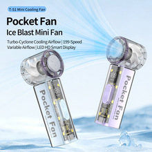 2026New T51 Icy Cold WindWearable Mini Handheld Portable Fan