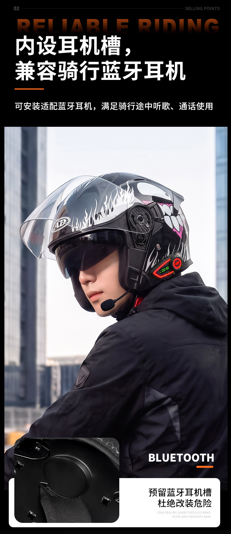 AD electric motorcycle helmet for men and women, suitable for all seasons, 3C certified, three-quarter half helmet for scooters and motorcycles