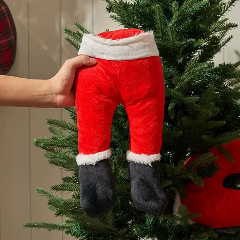 Santa Elf Legs Christmas Decoration Home Decoration Cross Border Christmas Tree Decoration Plush Door Decoration 2