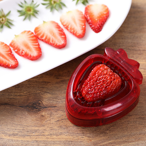 Stainless steel strawberry artifact slicer cake baking divider kitchen grape fruit platter fruit cutter tool