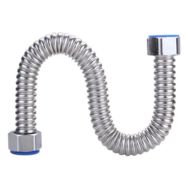 Supply 304 stainless steel bellows anti-explosion metal hose water heater cold and hot water inlet and outlet pipes