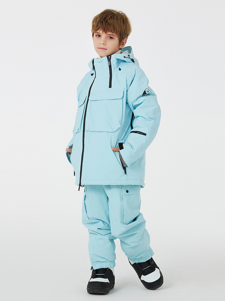 Traje de esquí para niños, impermeable y térmico, para niña o niño
