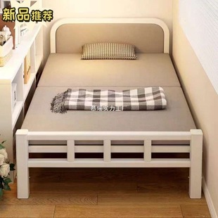 Folding Bed Single Household Simple Bed Office Nap Simple Rental House Portable Double Bed Iron Bed