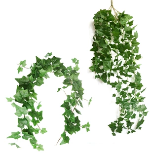 Совокупность Ivy imitation plant green leaf vine creative indoor wall hanging decoration simulation plant sweet potato vine