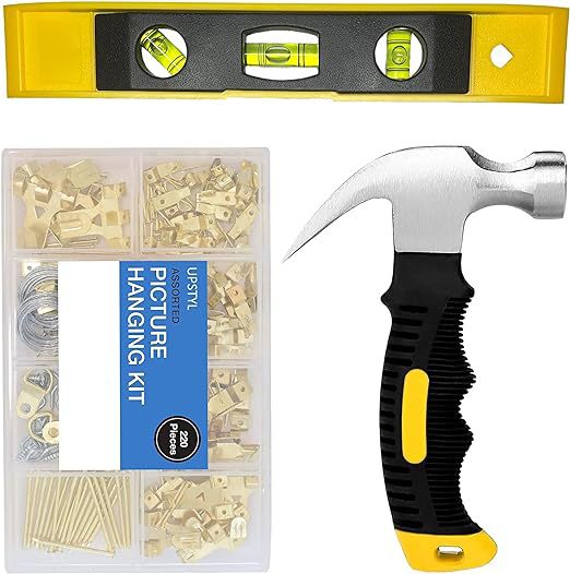 222PCS欧式金属无痕挂钩油画相框安装工具套餐