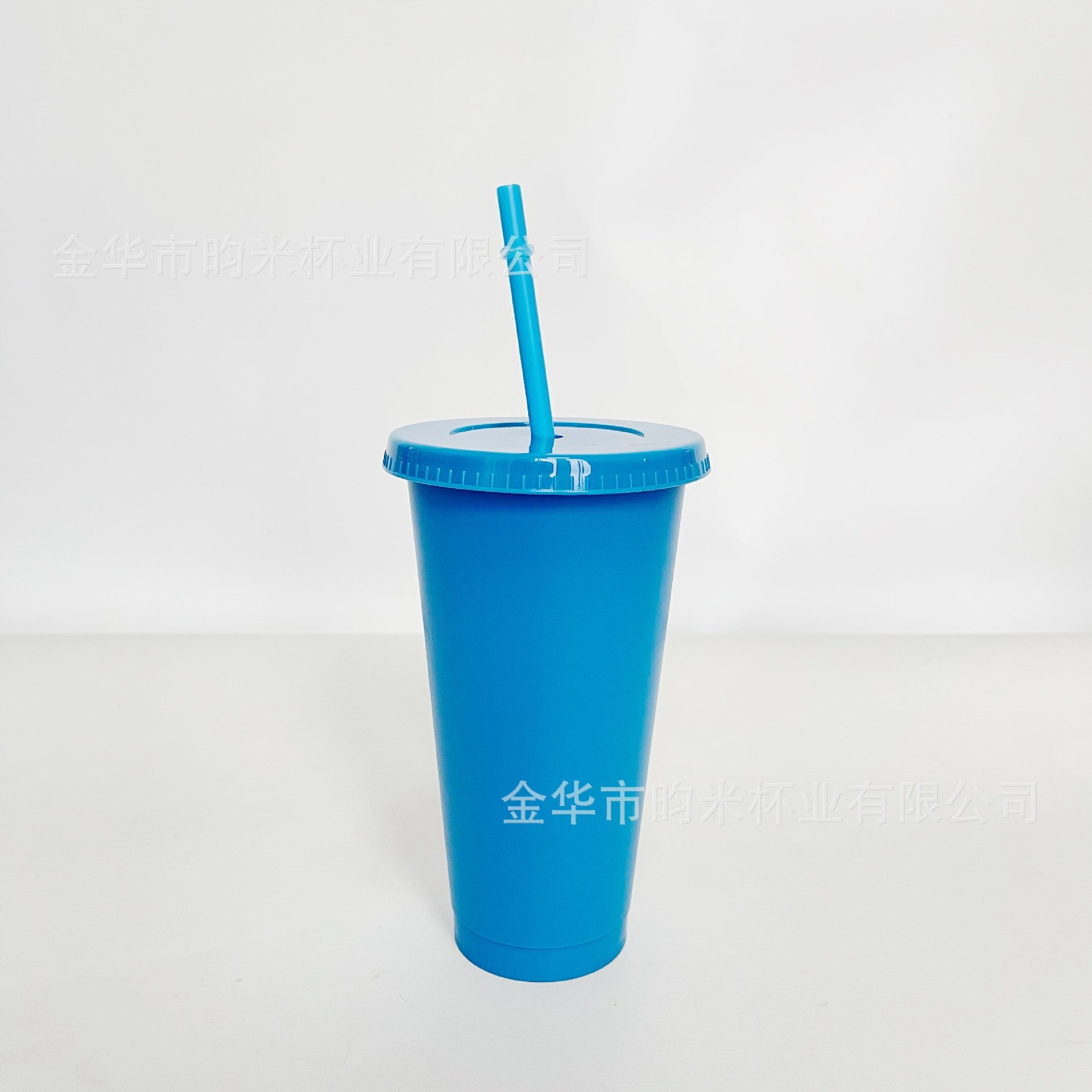 Transfronterizo PP color 24OZ taza de paja taza de té de leche de gran capacidad 710ML taza de plástico monocapa de color sólido se puede imprimir logotipo