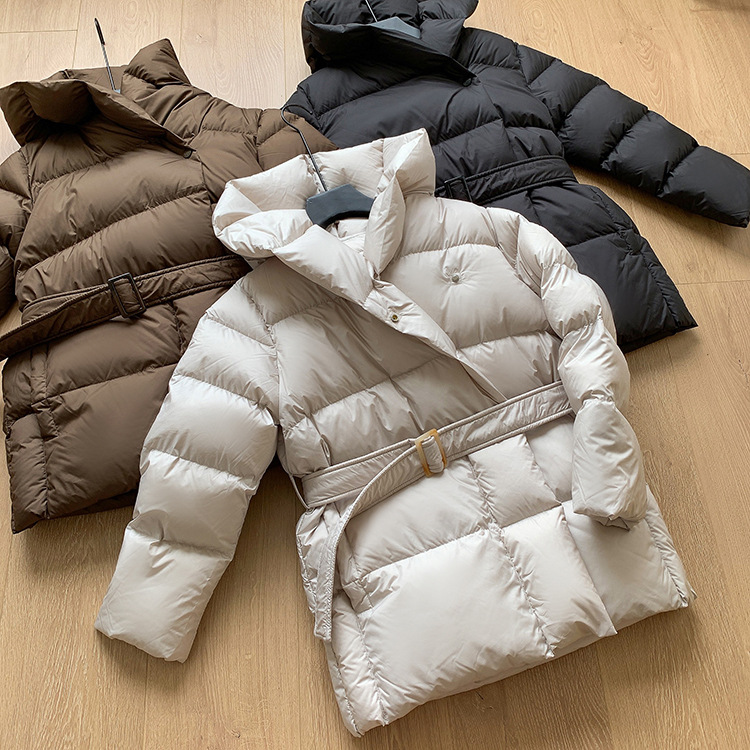 Women's Clothing Waist slimming down jacket white duck down thickened high end niche fashion temperament_voghion.com